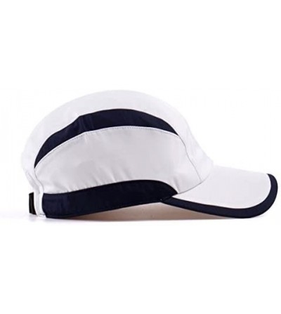 Baseball Caps Quick Dry Sport Hats Unstructured of Baseball Cap for Unisex Lightweight - White Black - CN182I3YTOK