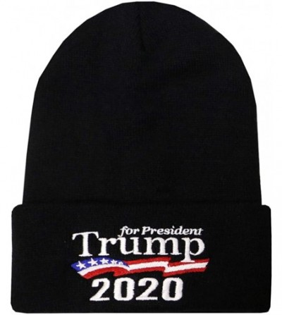 Skullies & Beanies Sk901 Trump Collection Ski Winter Beanie Hat - Multi Colors - Trump for President Black - CB18KL3DG7Q