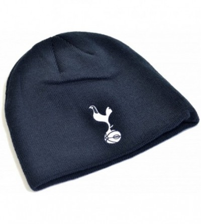 Skullies & Beanies Tottenham Hotspur FC Official Knitted Beanie Hat - Navy - CJ18G6IZ0DX