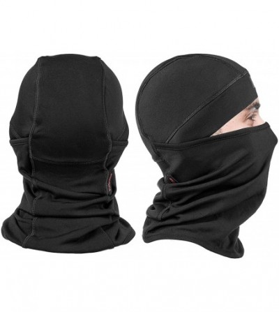 Balaclavas Ski Mask - Balaclava face Mask Wind Water Resistant for Cold Weather - Black - C918ZX94L35