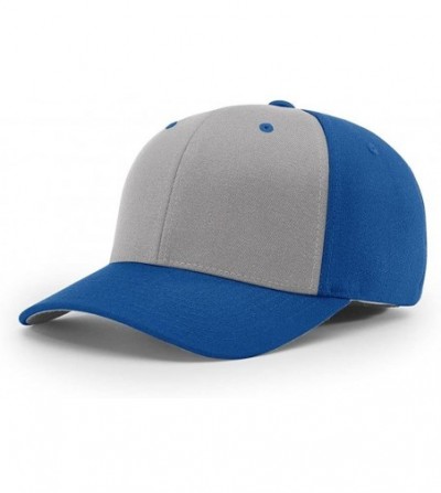 Baseball Caps 185 Twill R-Flex Blank Baseball Cap FIT HAT - Grey/Royal - CO1873N6TKA