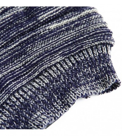 Skullies & Beanies Unisex Adult Winter Warm Slouch Beanie Long Baggy Skull Cap Stretchy Knit Hat Oversized - Blue - CY128YYTUFL