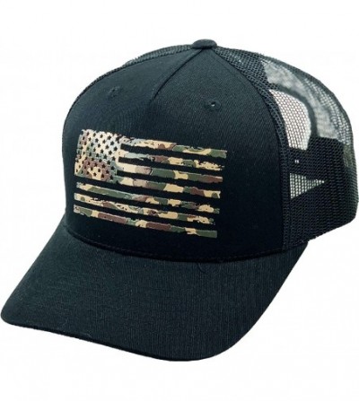 Baseball Caps Tactical Operator Collection with USA Flag Patch US Army Military Cap Fashion Trucker Twill Mesh - CL18WMD5HZQ