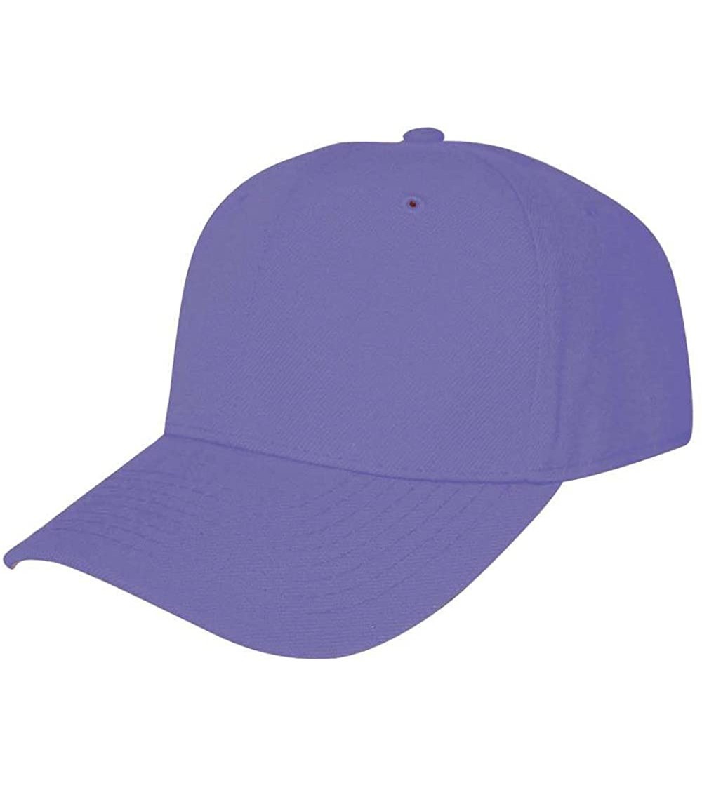 Baseball Caps Blank Fitted Curved Cap Hat - Royal - C3112BULYX1
