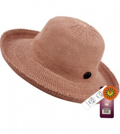 Sun Hats Women's Victoria Straw Hat cl2686 - Indi Pink - CF183KY3OYC