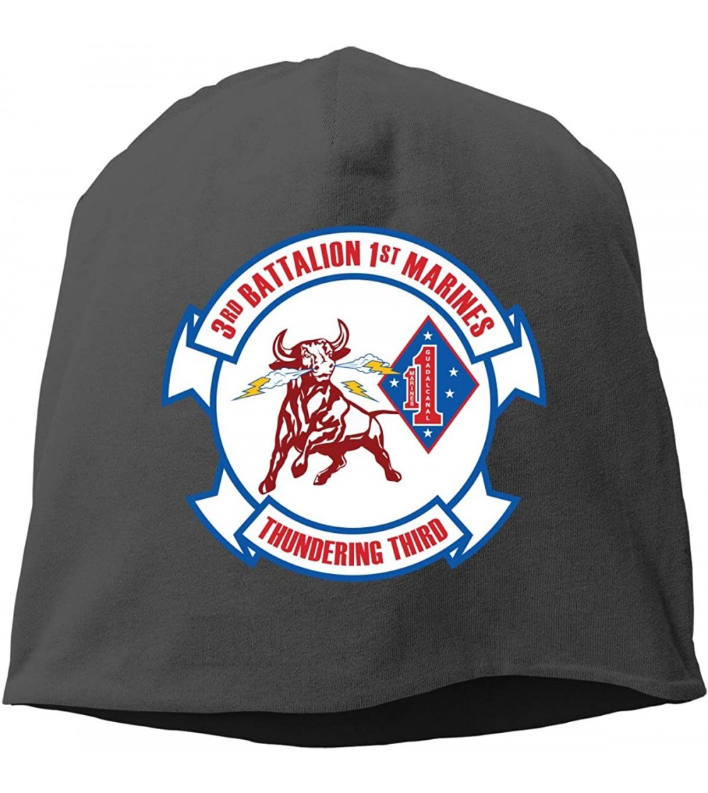 Skullies & Beanies US Marine Corps 3rd Battalion- 1st Marines Unisex Knitted Hat Beanie Hat Warm Hats Skull Cap Beanie Hat - ...