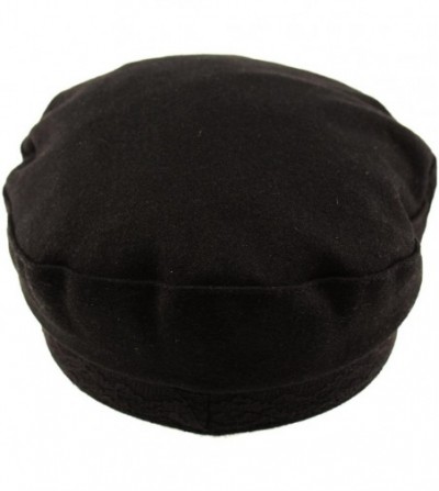 Newsboy Caps Men's Greek Fisherman Sailor Fiddler Winter Wool Driver Hat Flat Cap - Black - CY11PHN7IKH