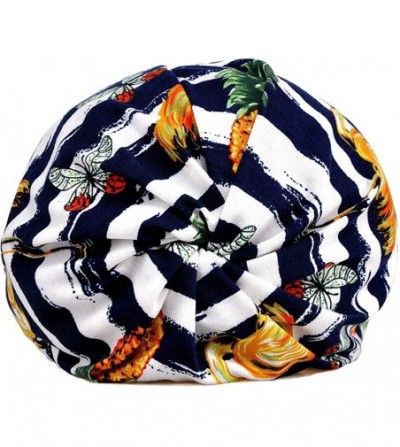 Skullies & Beanies Womens Slouchy Beanie Infinity Scarf Sleep Cap Hat for Hair Loss Cancer Chemo - 2 Pack Pineapple - CO18Q3W...