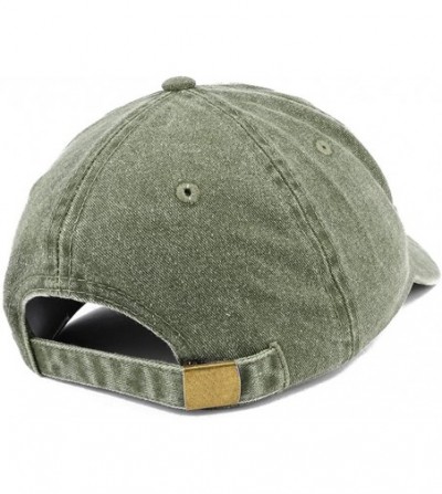Baseball Caps Bee Embroidered Washed Cotton Adjustable Cap - Olive - CP185LUOR2E