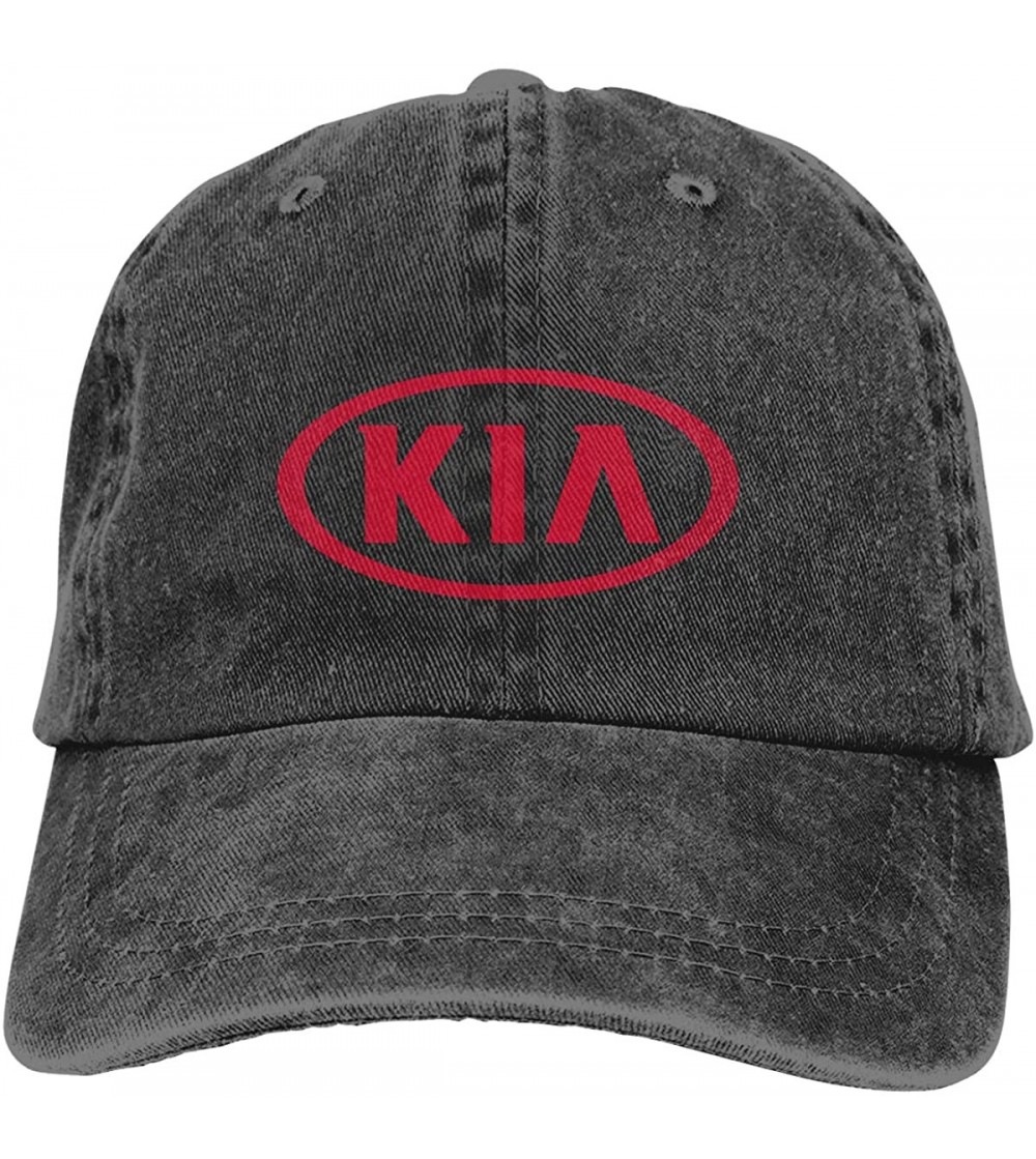 Baseball Caps Custom KIA_Car Logo Fashion Hat Cap for Men Black - Black - CH18STUZUZI