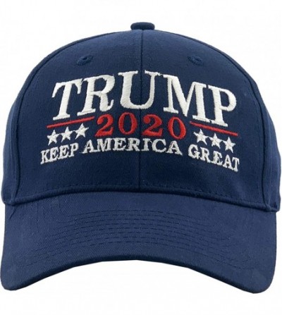 Baseball Caps Make America Great Again Our President Donald Trump Slogan with USA Flag Cap Adjustable Baseball Hat Red - C719...
