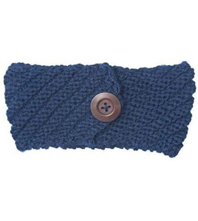 Cold Weather Headbands 3 Pack Womens Winter Knit Headband & Hairband Ear Warmer & Beanies - Red-nave-khaki - CY18579G0HN