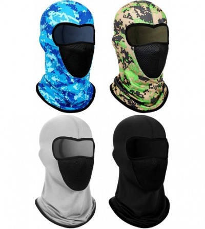 Balaclavas 4 Pieces Summer Balaclava Face Cover Windproof Fishing Cap Breathable Full Face Cover for Outdoor Activities - C71...