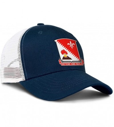 Baseball Caps Men USA 34th Red Bull Infantry Division Grid Baseball Caps with ANG More Outdoor Activities - C7194CN57M2