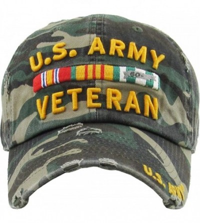 Baseball Caps US Army Official Licensed Premium Quality Only Vintage Distressed Hat Veteran Military Star Baseball Cap - CW18...