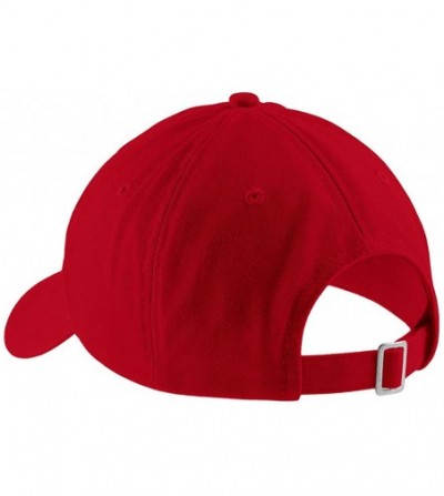 Baseball Caps Loner Embroidered Soft Low Profile Adjustable Cotton Cap - Red - C512O62ZMDH