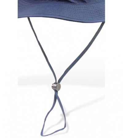 Sun Hats Outdoor Mesh Sun Hat Wide Brim Sun Protection Hat Fishing Hiking Hat - 1-dark Blue - CM12EQGGC6B