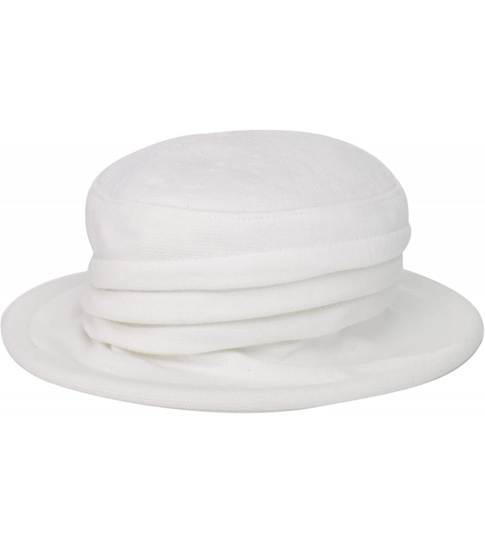 Sun Hats Women's Savannah Cotton Knit Brim - White - CR11CRT67F1