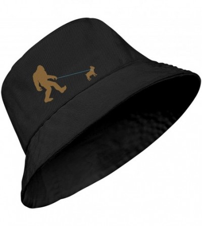 Sun Hats Unisex Bigfoot Flamingo Protection Packable - Bigfoot Walking French-2 - C018WMX2OZO