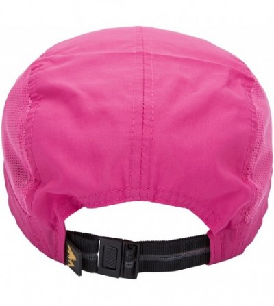 Sun Hats UPF50+ Protect Sun Hat Unisex Outdoor Quick Dry Collapsible Portable Cap - A-rose Red - CR17YINHSEW