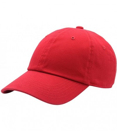 Baseball Caps Baseball Cap for Men Women - 100% Cotton Classic Dad Hat - Red - CK18EE5NNRR