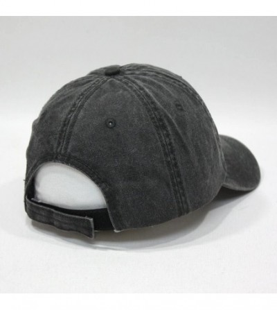 Baseball Caps Vintage Washed Cotton Adjustable Dad Hat Baseball Cap - Charcoal Gray B - CB12MRX2B29