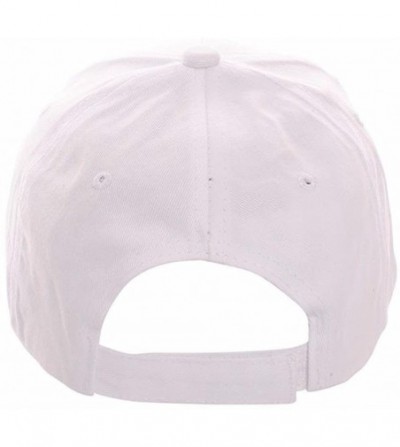 Baseball Caps USA Bling Baseball Cap- Sparkle Rhinestone American Flag Hat- Adjustable Size - White - C0183A42N4G
