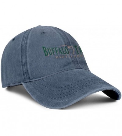 Baseball Caps Unisex Adjustable Buffalo-Trace-Whiskey-Logo-Symbol-Baseball Cap Cotton Flat Hat - Blue-60 - CV18U5A4W3S