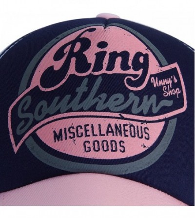Baseball Caps Women's Fitted Funny Foam Mesh Trucker Hat Low Profile Snapback Retro Beach Baseball Cap Print Ring Southern - ...