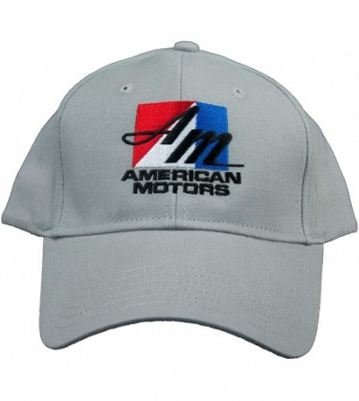 Baseball Caps American Motors Corporation Logo Hat Embroidered Cap - Grey - C012LJPNMRJ