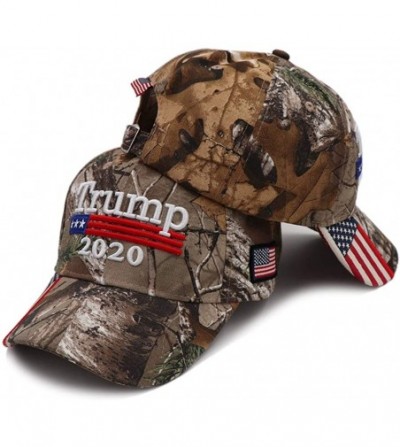 Baseball Caps Donald Trump Hat 2020 Keep America Great KAG MAGA with USA Flag 3D Embroidery Hat - T-black - CZ18SRA0U33