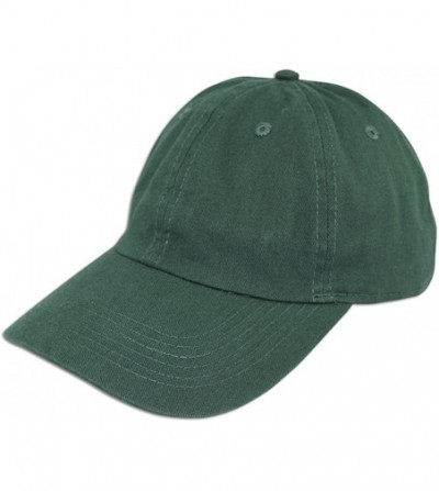Baseball Caps Cotton Classic Dad Hat Adjustable Plain Cap Polo Style Low Profile Unstructured 1400 - Dark Green - CH12O0WJ9Z6