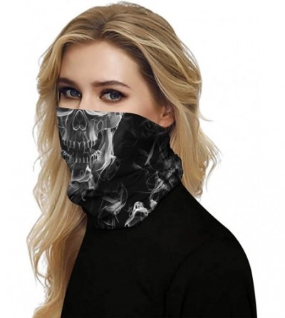 Balaclavas Womens Neck Gaiter Face Mask Bandana Dust Windproof Face Cover Scarf Handwear Blue - CI185X9NQ0E