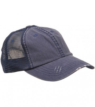Baseball Caps MG Low Profile Special Cotton Mesh Cap - Midnight - CZ12ER89FFD