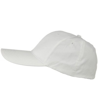 Baseball Caps Extra Size Fitted Cotton Blend Cap - White - C61173OXSQL