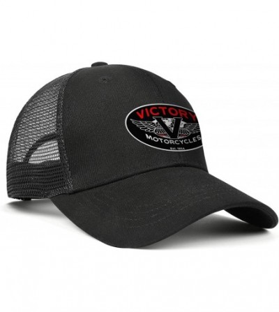 Baseball Caps Victory Motorcycle Logo Navy Blue Fashion Baseball Adjustable Snapback - Black - C418REYGOWD