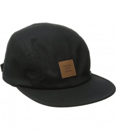 Baseball Caps Supply Co. Men's Owen Logo Hat - Black/Tan - CA11W7RTAUV