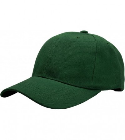 Baseball Caps 2pcs Baseball Cap for Men Women Adjustable Size Perfect for Outdoor Activities - Black/Hunter Green - C9195CRQUK7