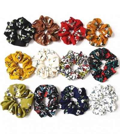 Headbands 6 Packs Headbands for Women Girls Cotton Knotted Yoga Sport Hair Band Headwrap - 12 Flower Colors - C018MH20Y0Y