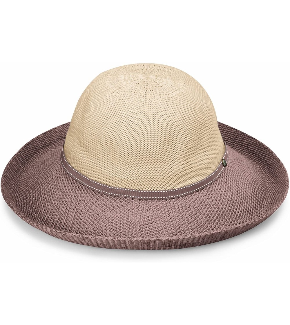 Sun Hats Women's Victoria Two-Toned Sun Hat - UPF 50+- Packable- Adjustable- Modern Style- Designed in Australia - CJ115S7NMS9