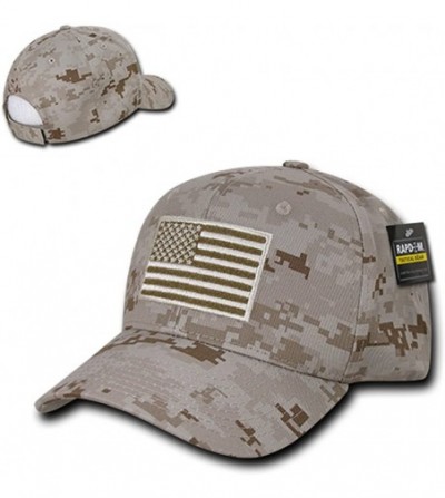 Baseball Caps USA US American Flag Embroidered Tactical Operator Cotton Structured Baseball Hat Cap - Ddg Camo - CJ1824Y0CIA
