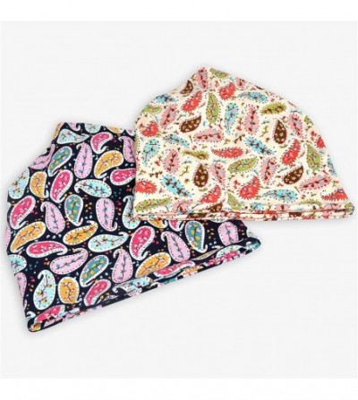 Skullies & Beanies Chemo Cancer Sleep Scarf Hat Cap Cotton Beanie Lace Flower Printed Hair Cover Wrap Turban Headwear - CN196...