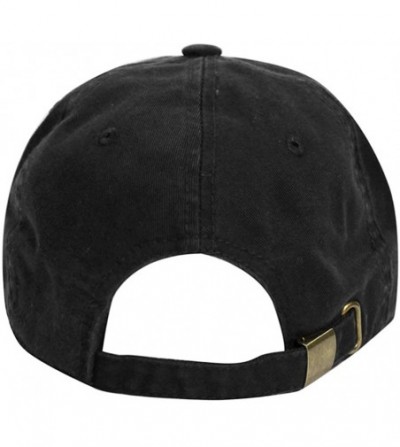 Baseball Caps Diamond Dad Hat Cotton Baseball Cap Polo Style Low Profile - Black - CY1865XCH45
