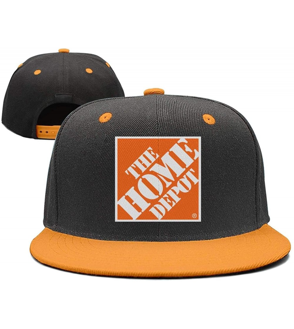 Baseball Caps Mens Womens Adjustable The-Home-Depot-Orange-Symbol-Logo-Custom Running Cap Hat - Yellow-8 - C618QLCYWZX