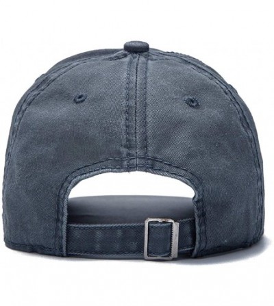 Baseball Caps Vintage Washed Twill Cotton Baseball Caps Low Profile Dad Hat - Dark Gray - CA18R26Y4RK