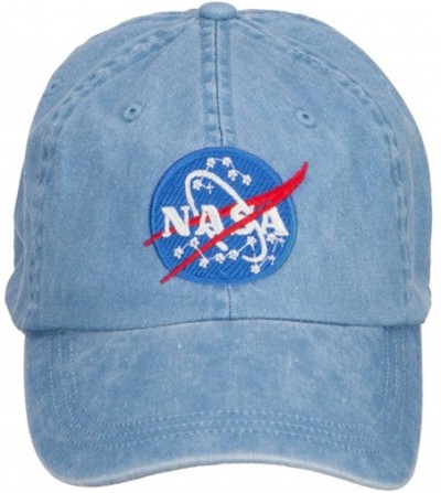 Baseball Caps NASA Insignia Embroidered Washed Cap - Royal - CF127A78AW5