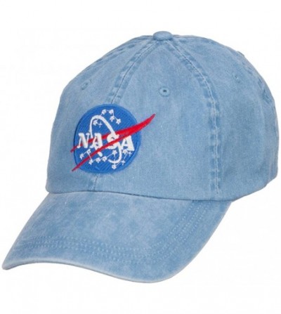 Baseball Caps NASA Insignia Embroidered Washed Cap - Royal - CF127A78AW5