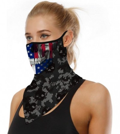 Balaclavas Face Bandana Ear Loops Face Rave Balaclava Scarf Neck Gaiters for Dust Wind Motorcycle Mask Men and Women - CW198Q...