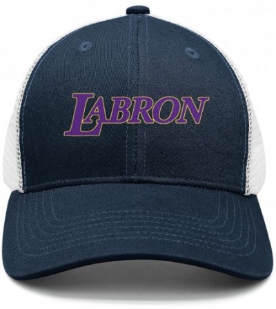 Skullies & Beanies G.O.A.T 23 Yellow Goat Basketball Mens Adjustable Printing mesh Fitted Hats - Purple-labron-creative-word-...
