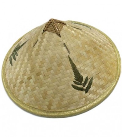 Sun Hats Handmade Weave Straw Hat Farmer Bamboo Fishing Sunshade Asian Dance Props Classic Retro Hat - CF187XYT92I